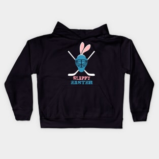 Easter Hockey Gift Bunny Goalie Mask T-Shirt Family Group Kids Hoodie